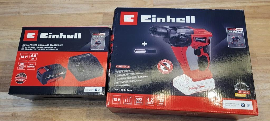 Einhell accu Boorhamer TE-HD 18 Li Solo incl accu en oplader, Ophalen of Verzenden, Boor- en/of Breekhamer