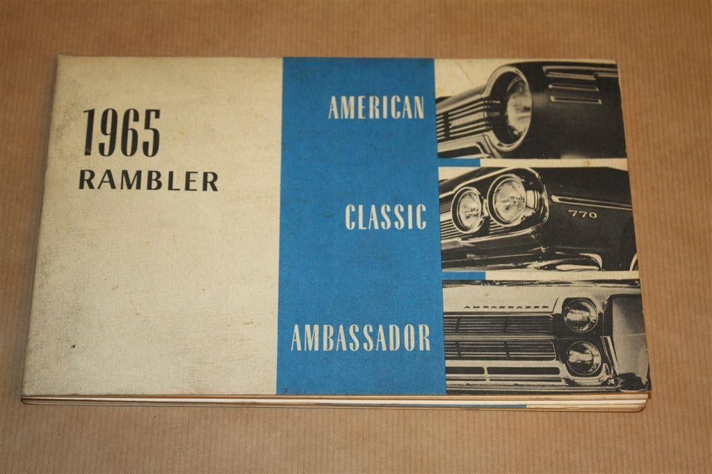 Handleiding Rambler - 1965 !!, Ophalen of Verzenden