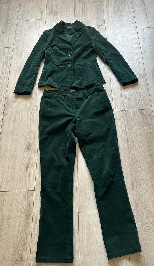 Zilch rib colbert en broek, Kostuum of Pak, Ophalen of Verzenden, Zo goed als nieuw, Maat 36 (S)