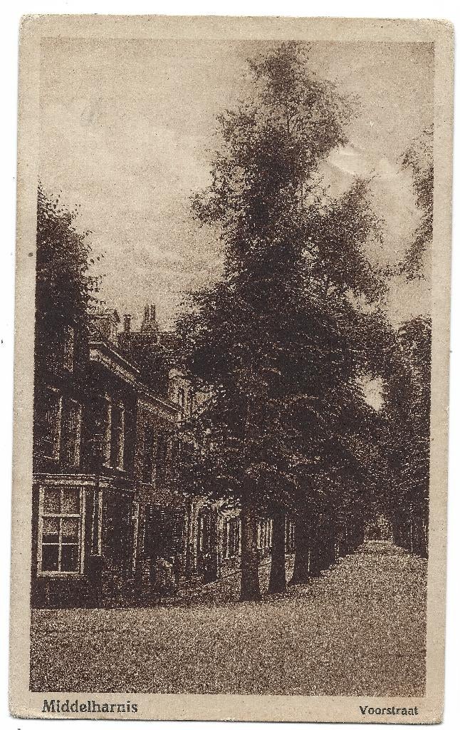 Middelharnis, Voorstraat, Verzenden, 1920 tot 1940, Gelopen, Zuid-Holland