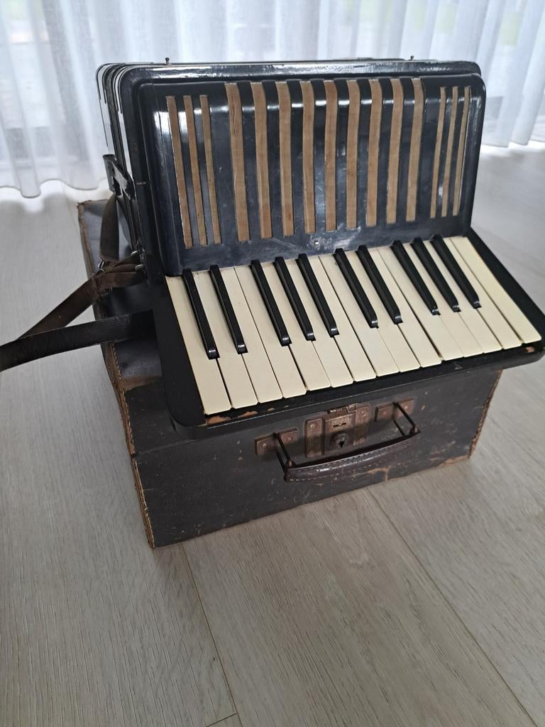 Hohner Student II accordeon met koffer, Ophalen of Verzenden, Gebruikt, Hohner, Met koffer