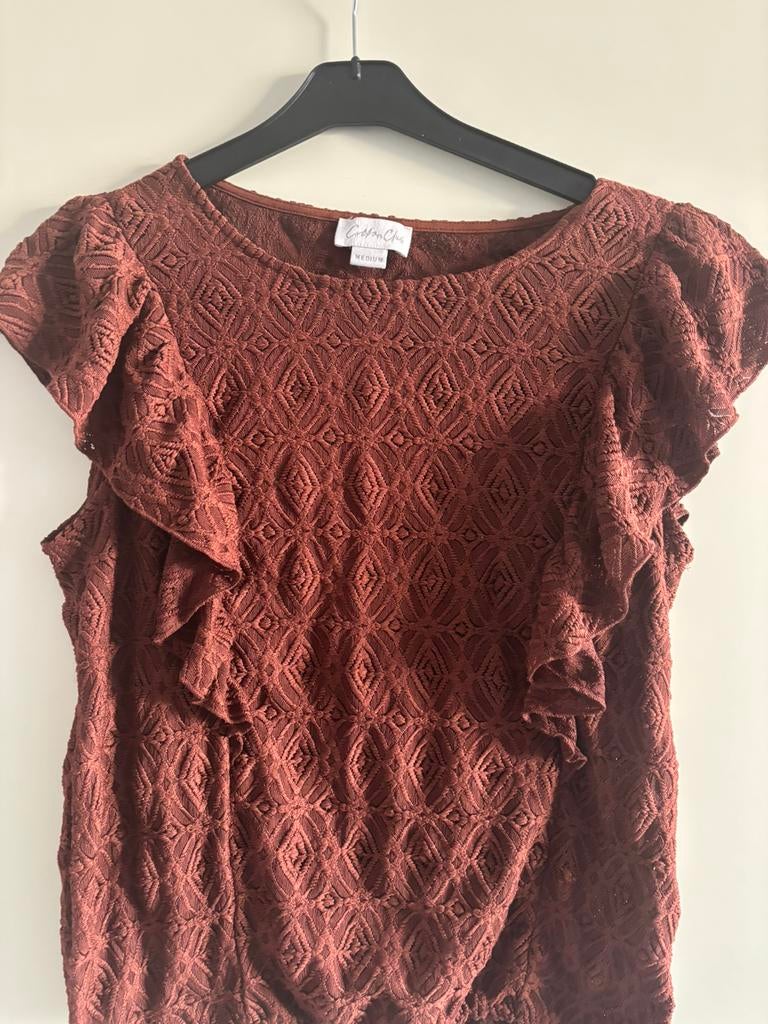 Cotton Club topje (M), Kleding | Dames, Ophalen of Verzenden, Zo goed als nieuw, Zonder mouw