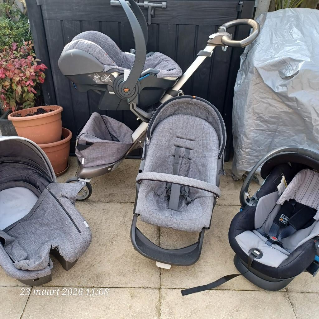 Stokke xplory kinderwagen met besafe autostoeltje  85€, Ophalen, Gebruikt, Overige merken