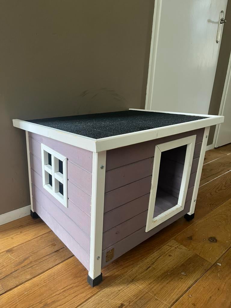 Houten huisje voor huisdier 69x54x52cm, Ophalen, Zo goed als nieuw