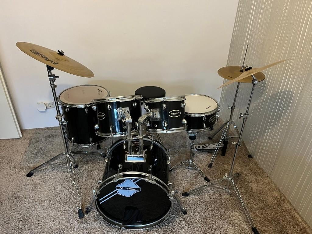 Drumstel kind Millenium MX218BX Black, Muziek en Instrumenten, Drumstellen en Slagwerk, Ophalen, Gebruikt, Overige merken