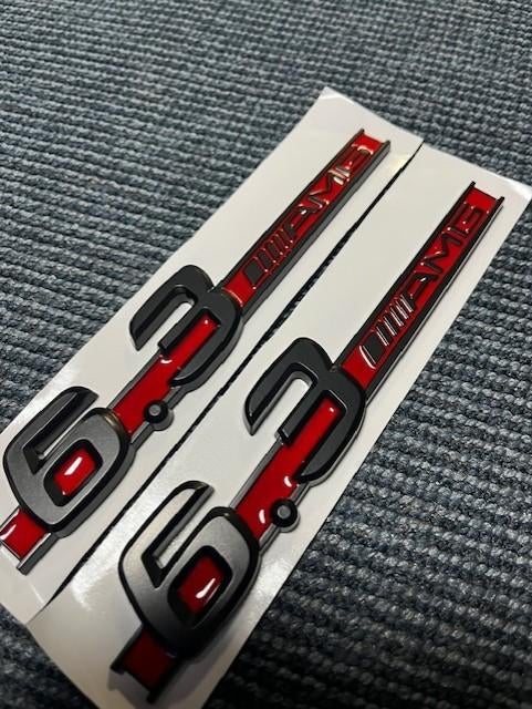 6.3amg embleem 6.3 amg logo w204 w211 w212 w220 w221 c-klass, Ophalen of Verzenden