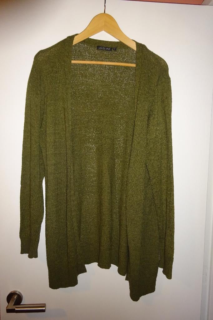 Jazlyn Legergroen vest mt L/XL, Kleding | Dames, Jazlyn, Maat 46/48 (XL) of groter, Ophalen of Verzenden, Zo goed als nieuw