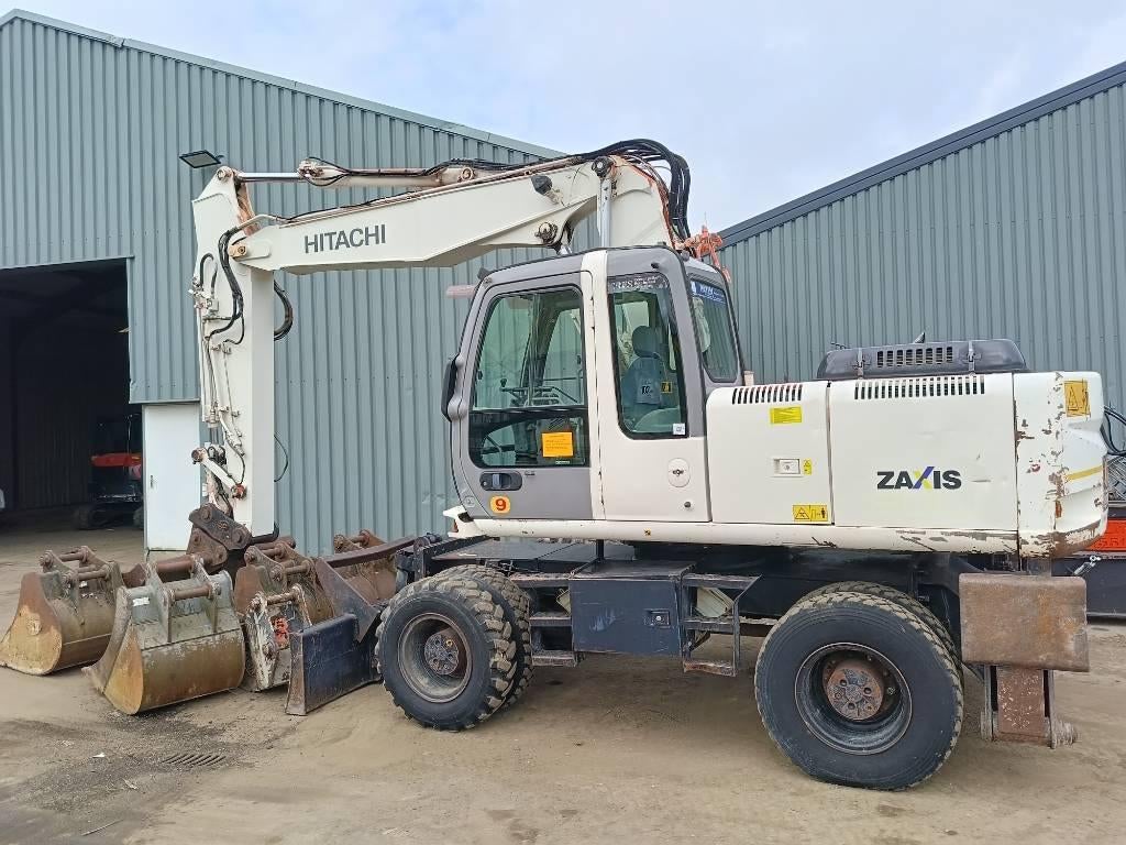 Hitachi ZX 180 W mobile excavator bagger graafmachine 18 T, Graafmachine