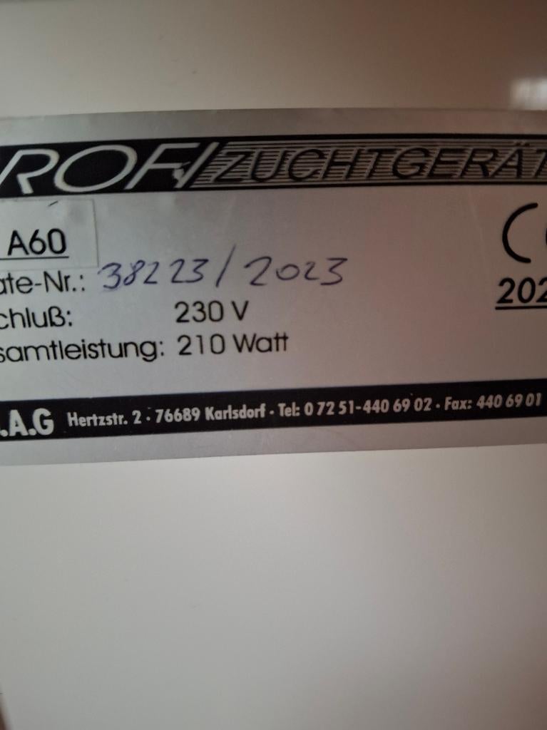 Couveuse Profi A60, Ophalen, Zo goed als nieuw