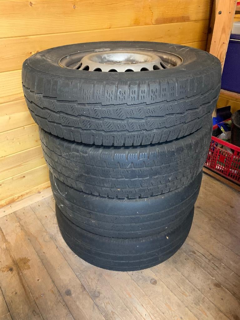 Set originele VW Crafter stalen velgen met winterbanden, Auto-onderdelen, Banden en Velgen, Ophalen, Velg(en), 16 inch, Bestelwagen