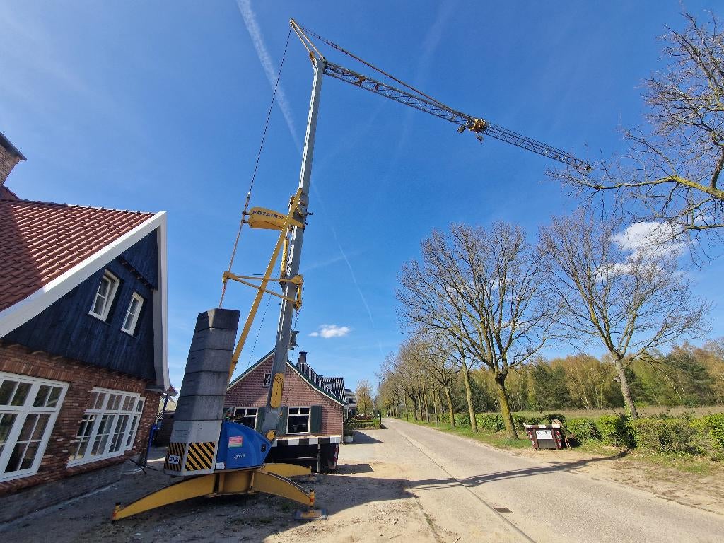 Bouwkraan Potain IGO 18, Ophalen, Kraan