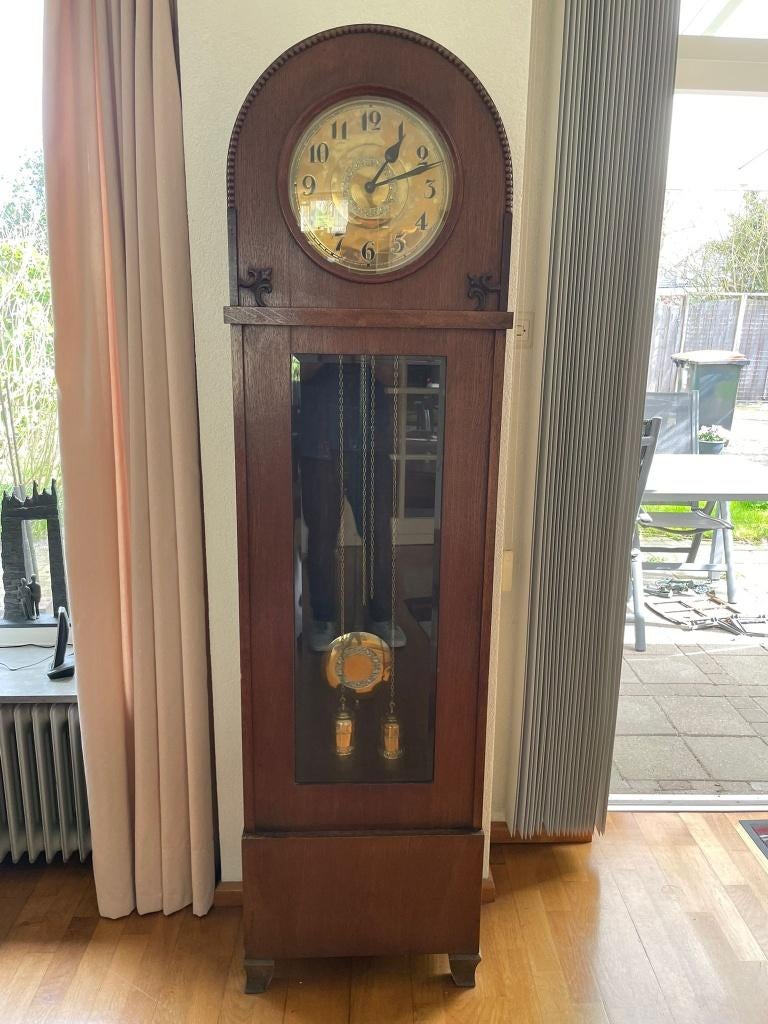 Staande Duitse ronde klok 193 x 53 cm, Ophalen