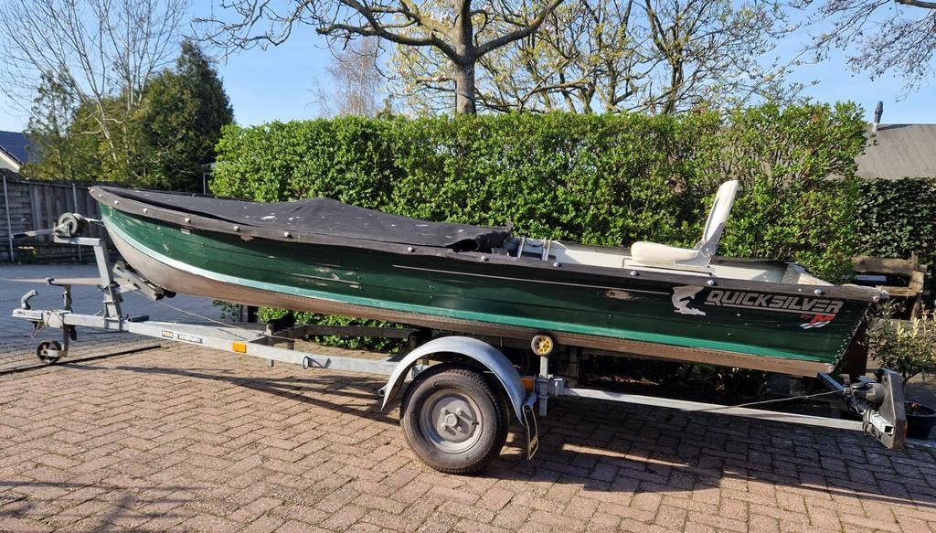 Quicksilver boot, Watersport en Boten, Vis- en Consoleboten, Tot 10 pk, Overige brandstoffen, Aluminium, Ophalen of Verzenden