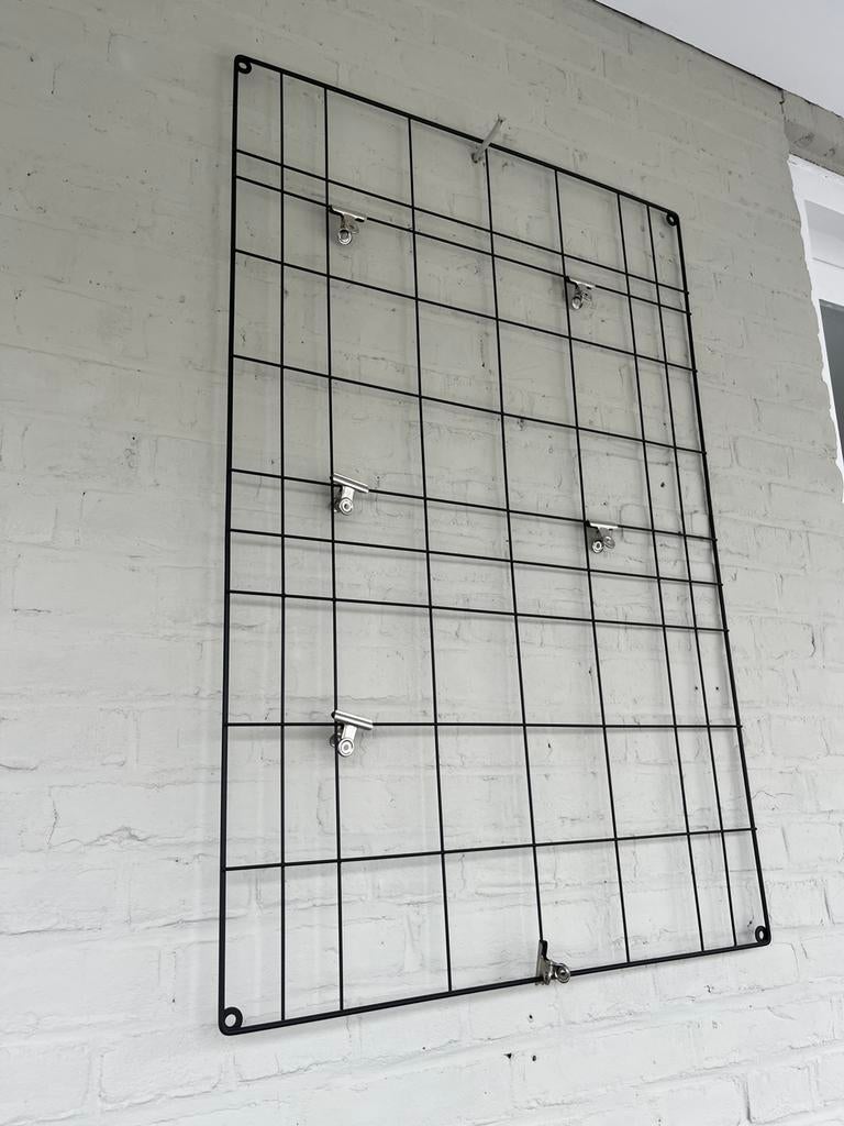 Ijzeren wandrek voor kaarten, Zwart, Ophalen of Verzenden, Zo goed als nieuw, Metaal