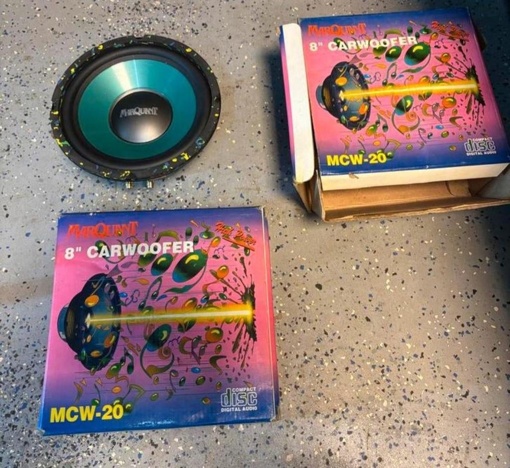 Nieuwe MarQuant 8" Carwoofer MCW-20 - Past niet in auto, Ophalen of Verzenden, Nieuw