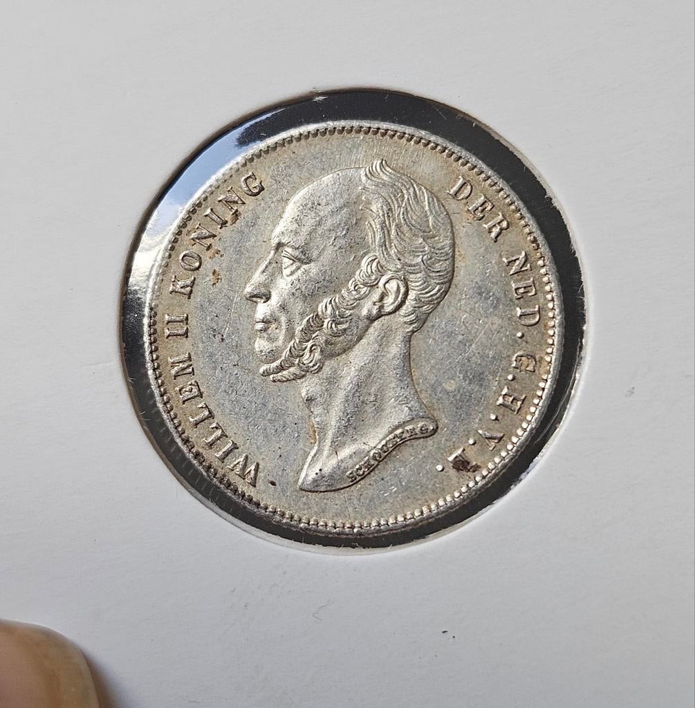 1/2 gulden 1848 Nederland, ½ gulden, Koning Willem III, Verzenden, Zilver