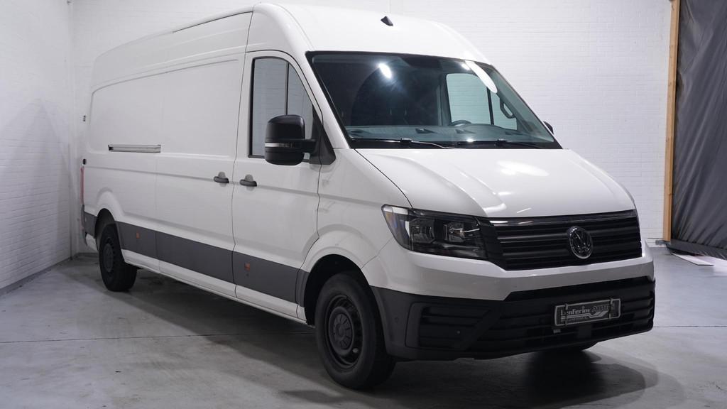 Volkswagen Crafter 2.0 TDI 140 pk L4H3 Airco, Apple Carplay, Auto's, Bestelauto's, Stof, Gebruikt, 4 cilinders, Volkswagen