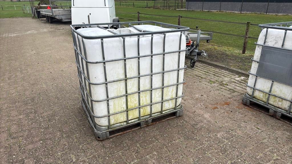 IBC krat regenton brandhout krat, Tuin en Terras, Regentonnen, Ophalen, Gebruikt, Met kraantje, 150 liter of meer
