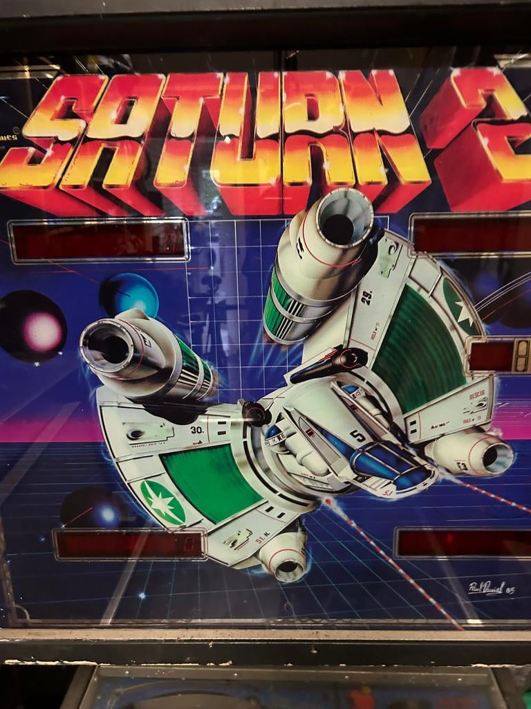 Flipperkast - Saturn 2 - Bell games, Gebruikt, Elektronisch, Flipperkast, Ophalen