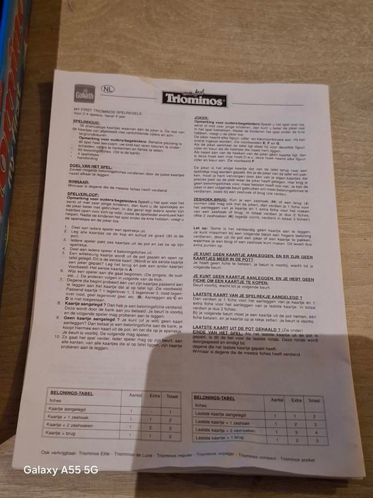 Triominos My First - Educatief Driehoek Dominospel, Goliath BV, Goliath, Ophalen of Verzenden, Zo goed als nieuw