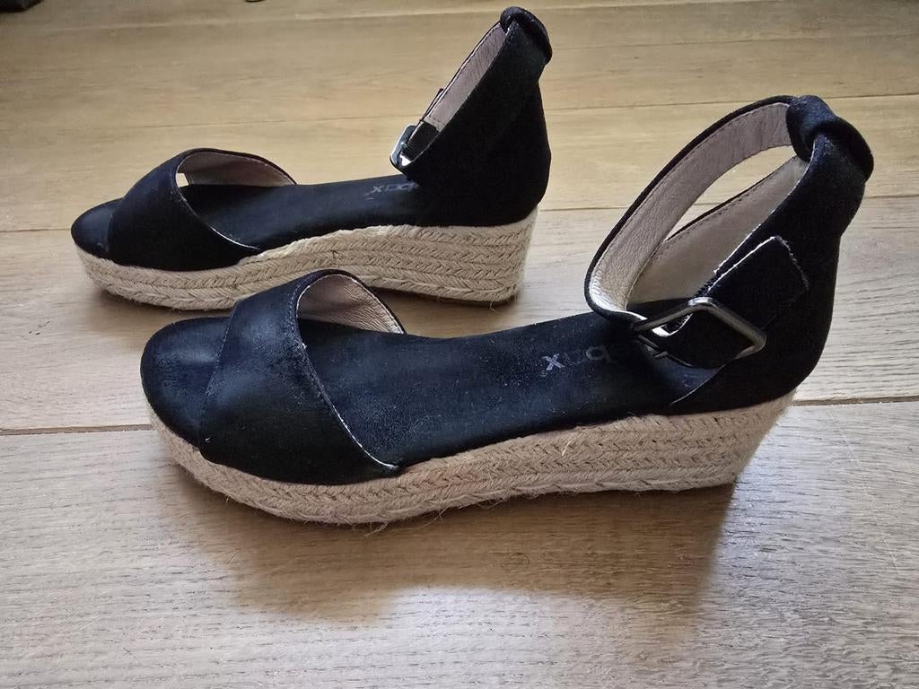 Blue Box dames sandaal zwart Maat 37, Blue Box, Zwart, Gedragen, Sandalen of Muiltjes