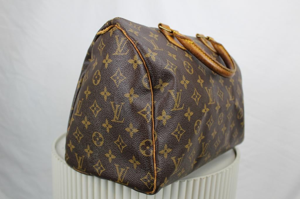 Louis Vuitton Speedy 30 - 1114, Gebruikt, Bruin, Ophalen of Verzenden, Lv