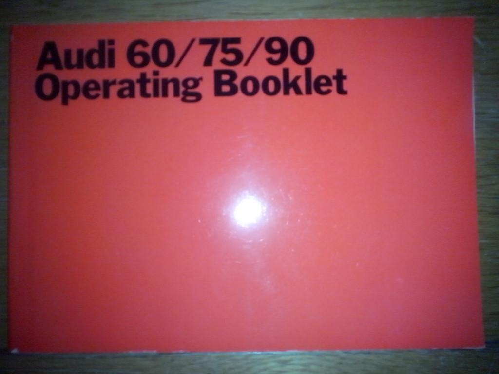 Audi NSU Auto Union 60 75 90 instructieboekje 1970 Engels, Ophalen of Verzenden, Zo goed als nieuw, Audi
