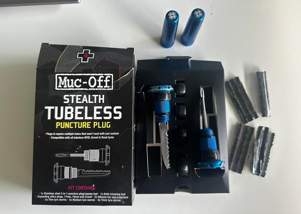 Muc Off tubeless puncture plug, Ophalen, Gebruikt