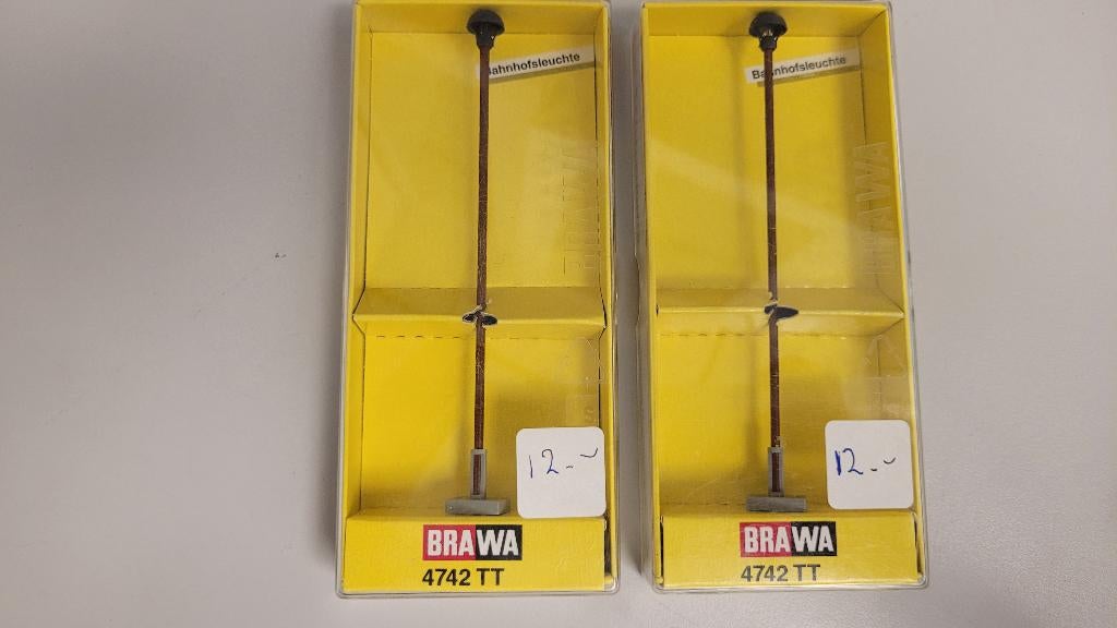 Brawa 4742TT – Messing Stationslantaarn (Bahnhofsleuchte), Overige merken, Gelijkstroom, Overige typen, Nieuw