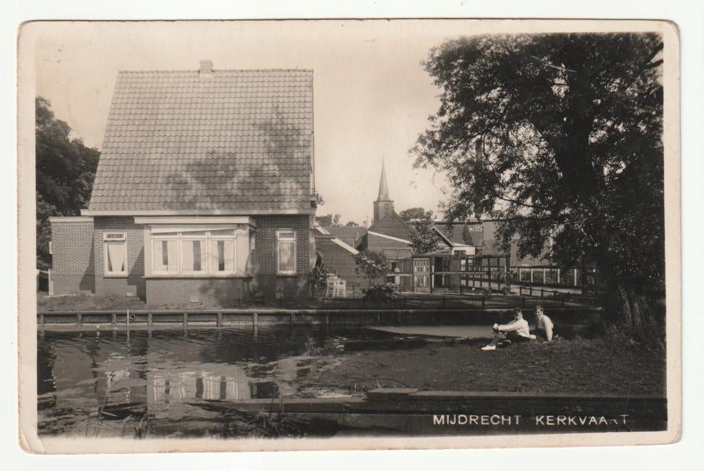 Mijdrecht - Kerkvaart * Fotokaart / Bromografia, Ophalen of Verzenden, 1920 tot 1940, Gelopen, Utrecht