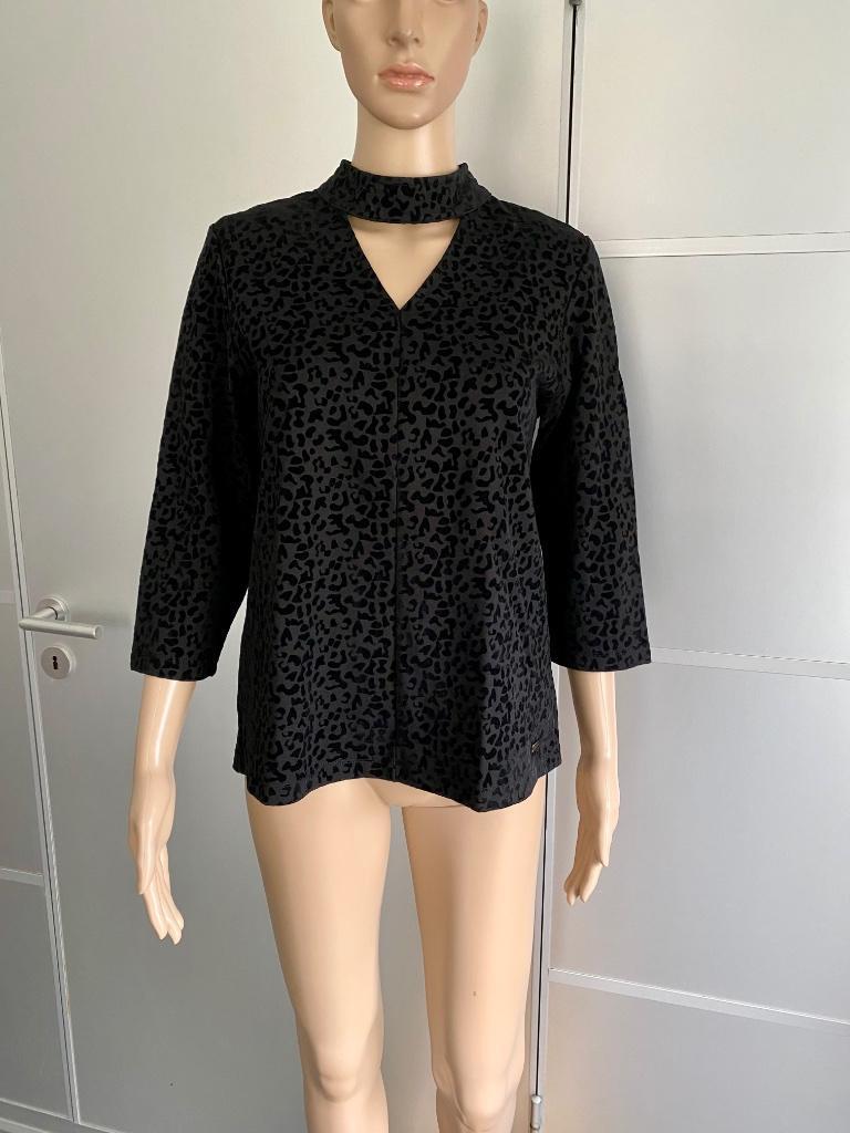 H867 Sophia Perla maat 38=M blouse top trui zwart, Maat 38/40 (M), Zwart, Ophalen of Verzenden, Zo goed als nieuw