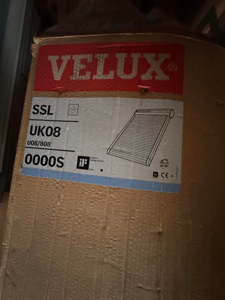 SSL UK08 velux rolluik op zonne-energie, Ophalen, 100 tot 150 cm, Nieuw, Minder dan 100 cm