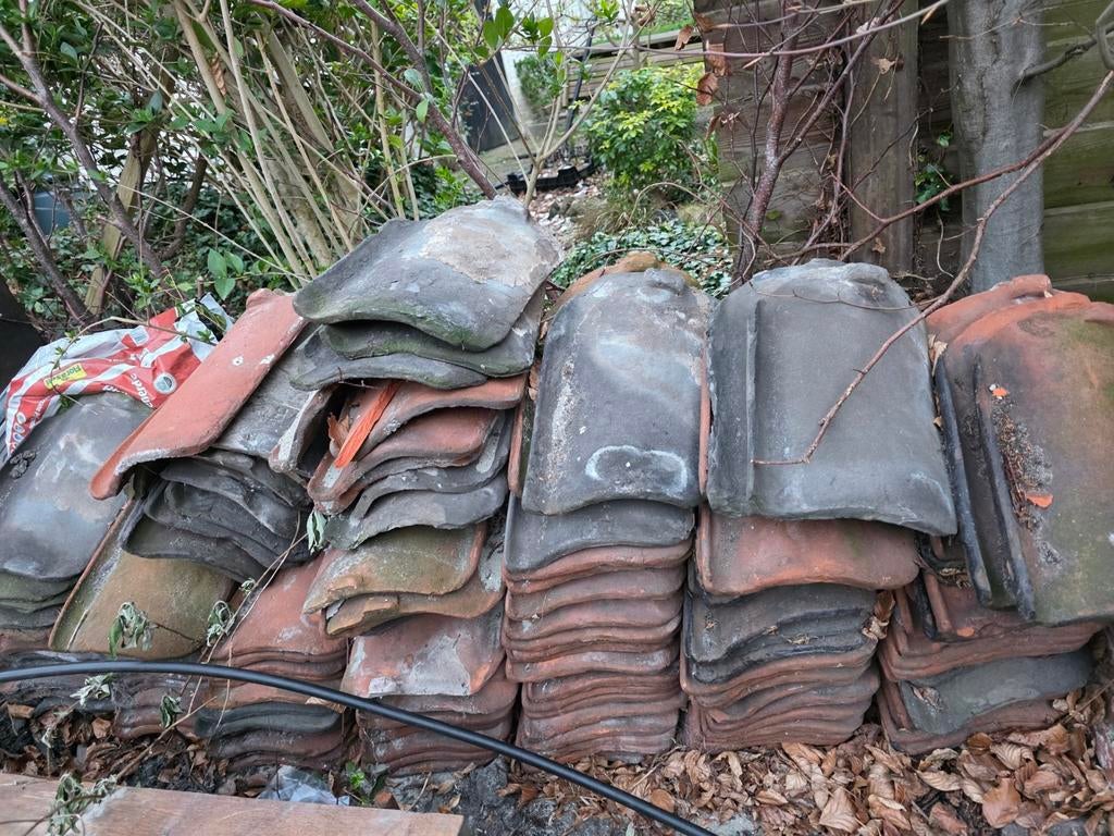 100 Oudhollandse dakpannen, Ophalen, Gebruikt, Steen of Klei, 15 m² of meer