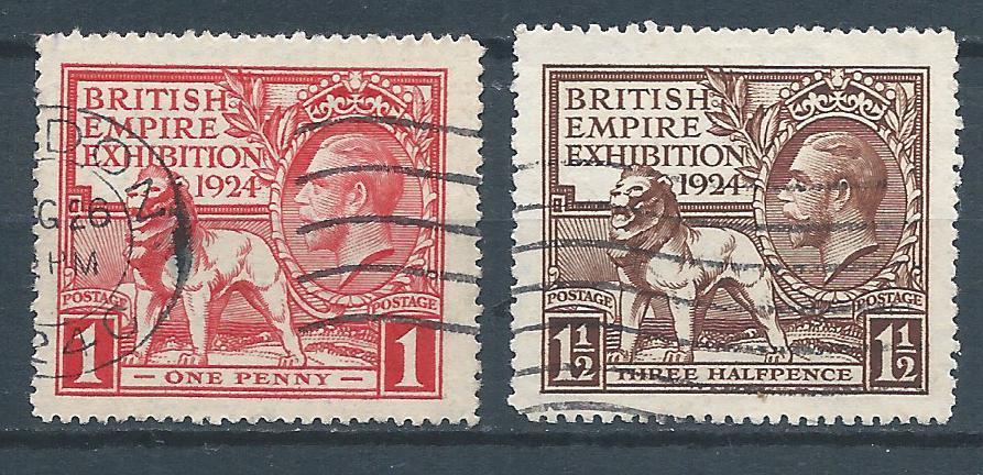 C295 Engeland/Verenigd Koninkrijk -MiNr 166-167 (gestempeld), Ophalen of Verzenden, Gestempeld