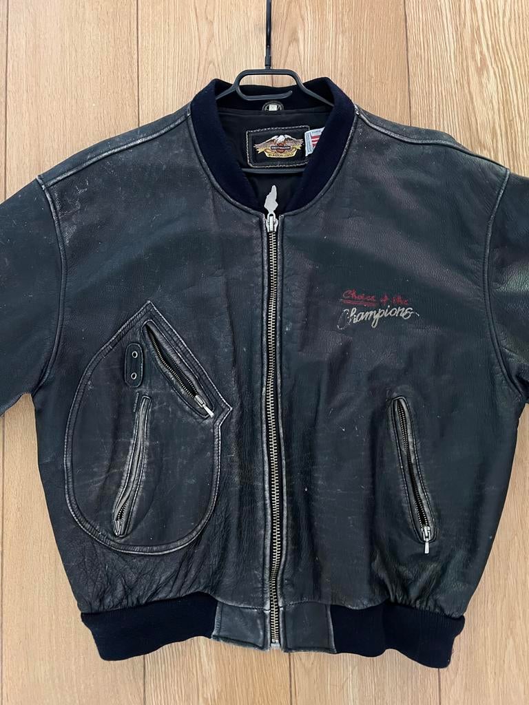 Harley Davidson Authentic Leren Jas, Motoren, Kleding | Motorkleding, Ophalen of Verzenden, Tweedehands, Heren, Jas | leer