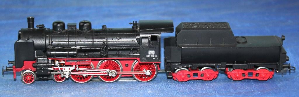 Märklin H0 3099.20 Delta stoomlocomotief met tender BR 38.., Wisselstroom, Gebruikt, Locomotief, Verzenden