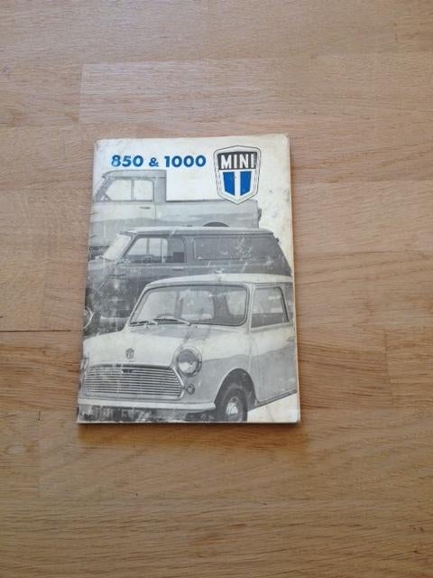 Handleiding/Instructieboekje   Mini  850 - 1000    1973   NL, Verzenden