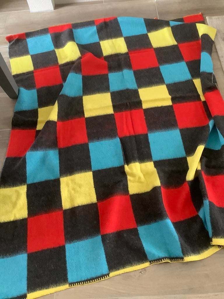 Retro wollen deken, Ophalen of Verzenden, Gebruikt