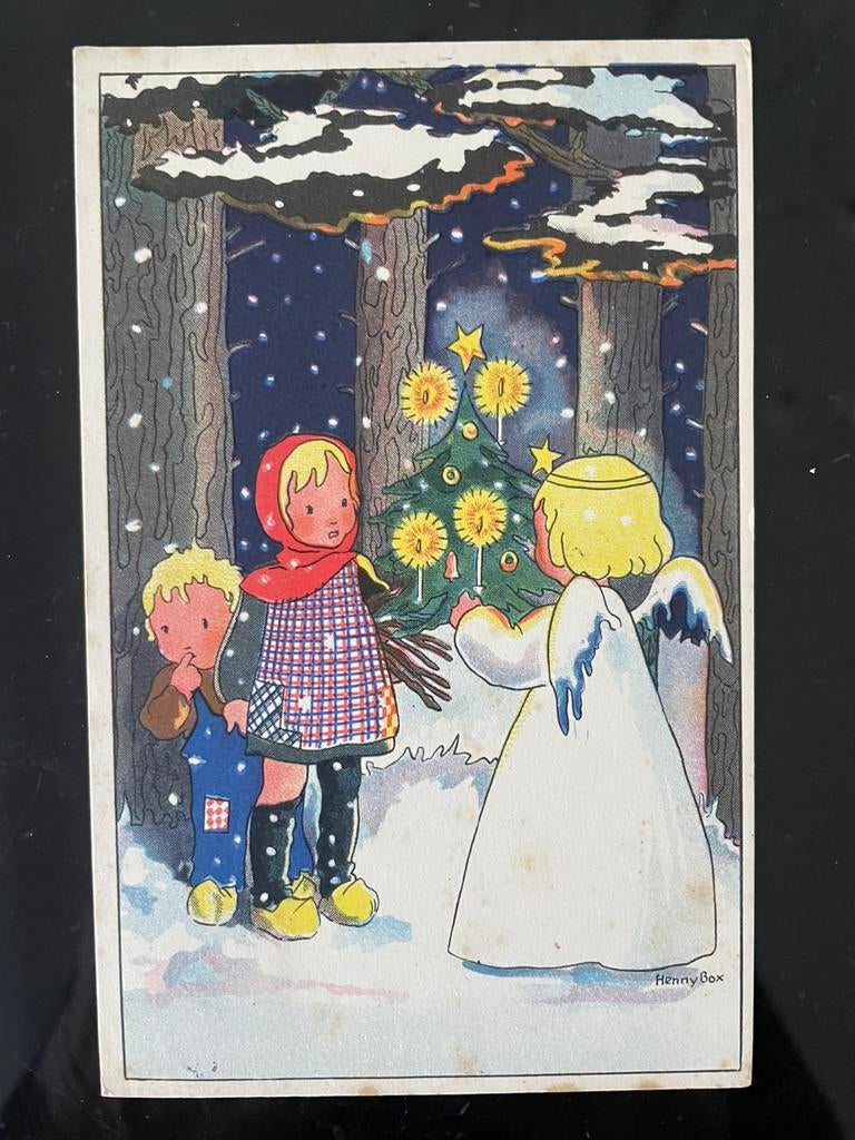 HENNY BOX - kerstengel en dennenboom, Ophalen of Verzenden, Gelopen