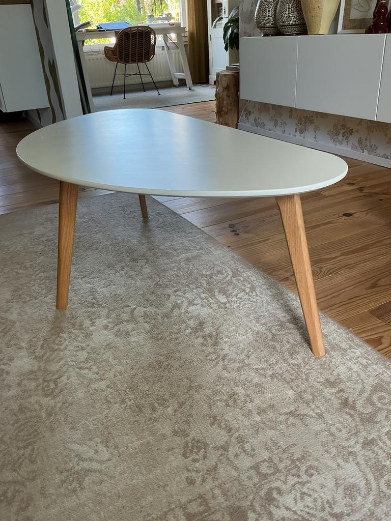 Salontafels, Huis en Inrichting, Tafels | Salontafels, Ophalen, 50 tot 100 cm, Rond, Zo goed als nieuw