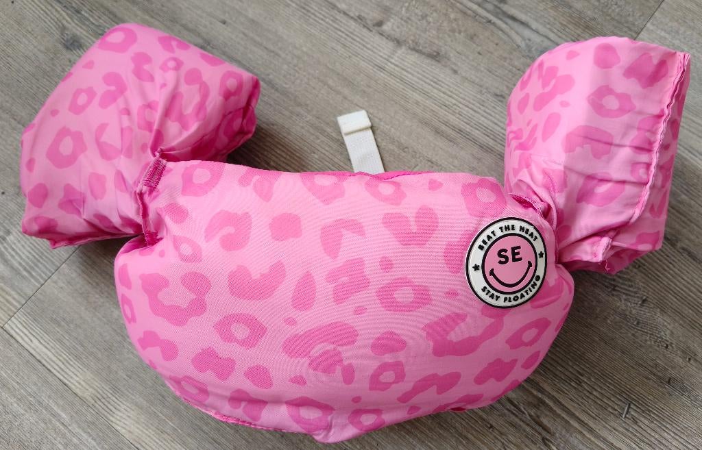 Swim essentials leopard pink puddle jumper, Ophalen, Gebruikt, Swim essentials, Meisje