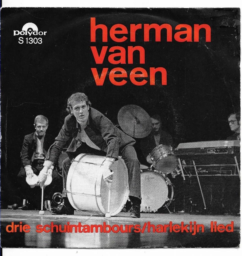 Herman  van  Veen, Cd's en Dvd's, Vinyl Singles, 7 inch, Single, Ophalen of Verzenden, Zo goed als nieuw