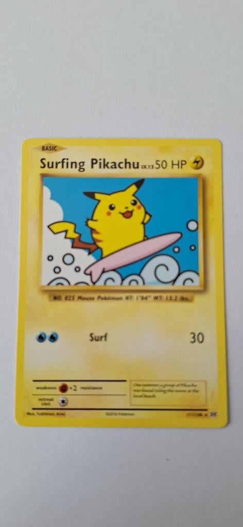 Pokémon Surfing Pikachu, Ophalen of Verzenden, Nieuw, Losse kaart