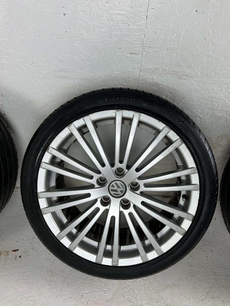 Originele Volkswagen Golf R32 Caddy velgen 18" 5x112 zomer, Auto-onderdelen, Banden en Velgen, Niet ingevuld, 18 inch, Gebruikt