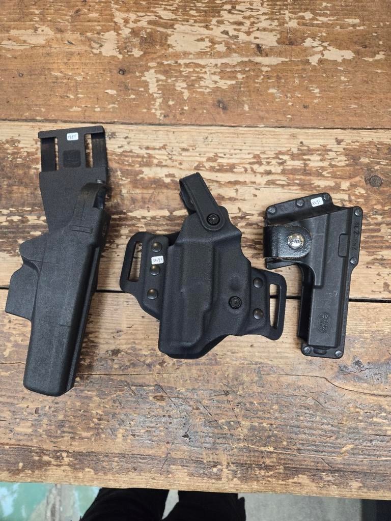 Diverse pistool holsters holster Glock Walther leder, Ophalen of Verzenden, ., ., .