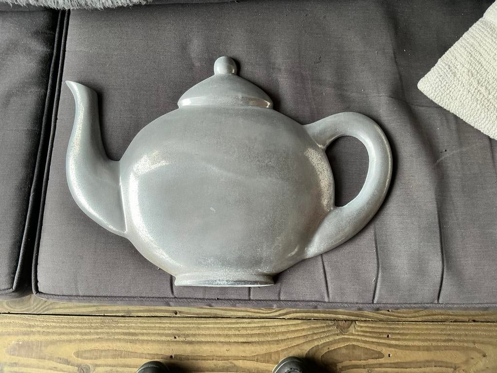 Vintage aluminium theepot wanddecoratie, Ophalen