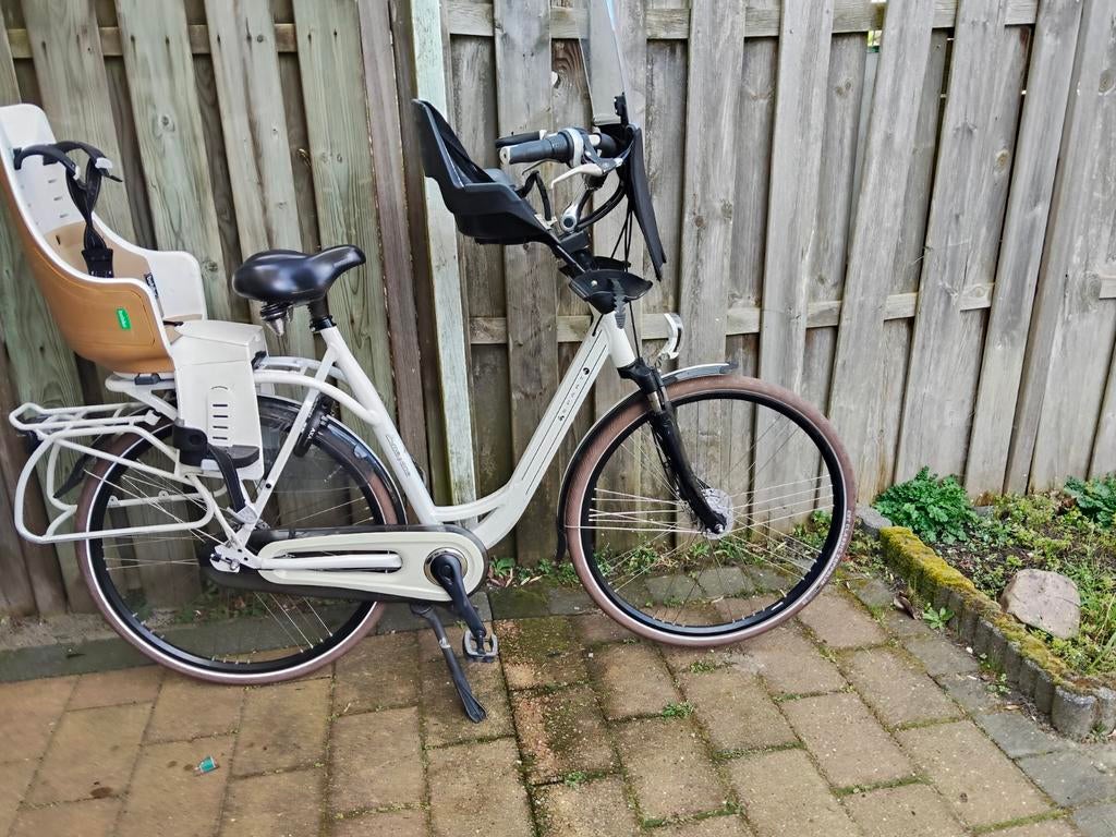 Sparta amazone 4 Life moederfiets met twee kinderzitjes, Ophalen, 2 zitjes, Sparta, Gebruikt