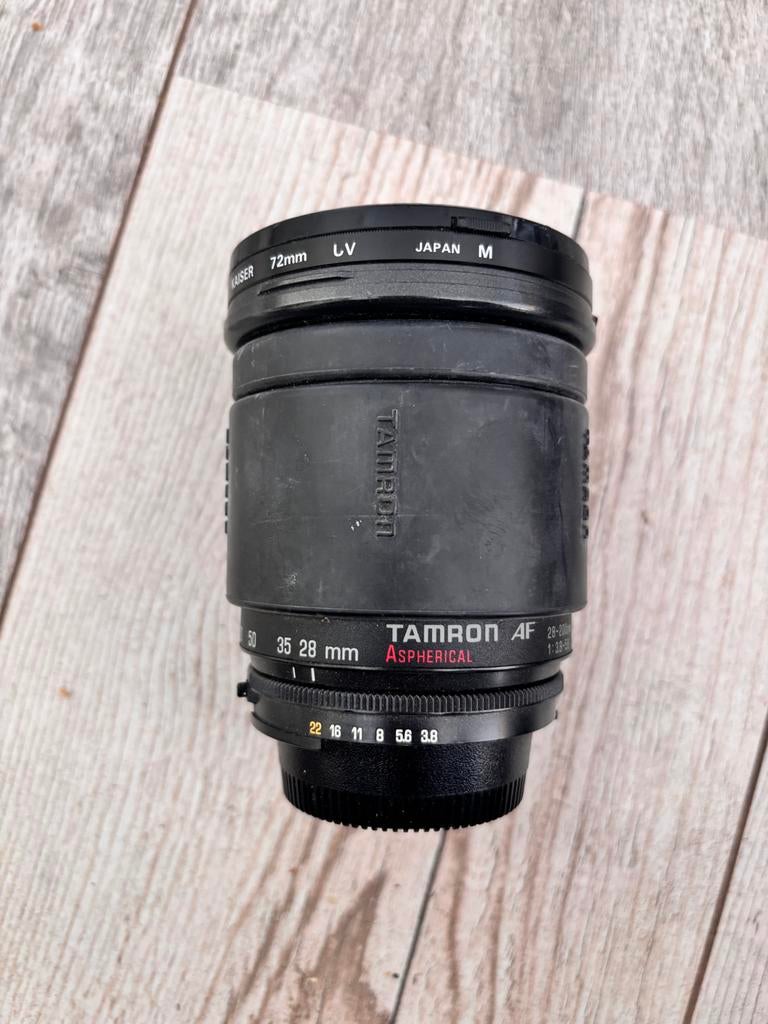 Tamron AF 28-200mm zoomlens + Kaiser 72mm filter, Audio, Tv en Foto, Fotografie | Lenzen en Objectieven, Ophalen of Verzenden