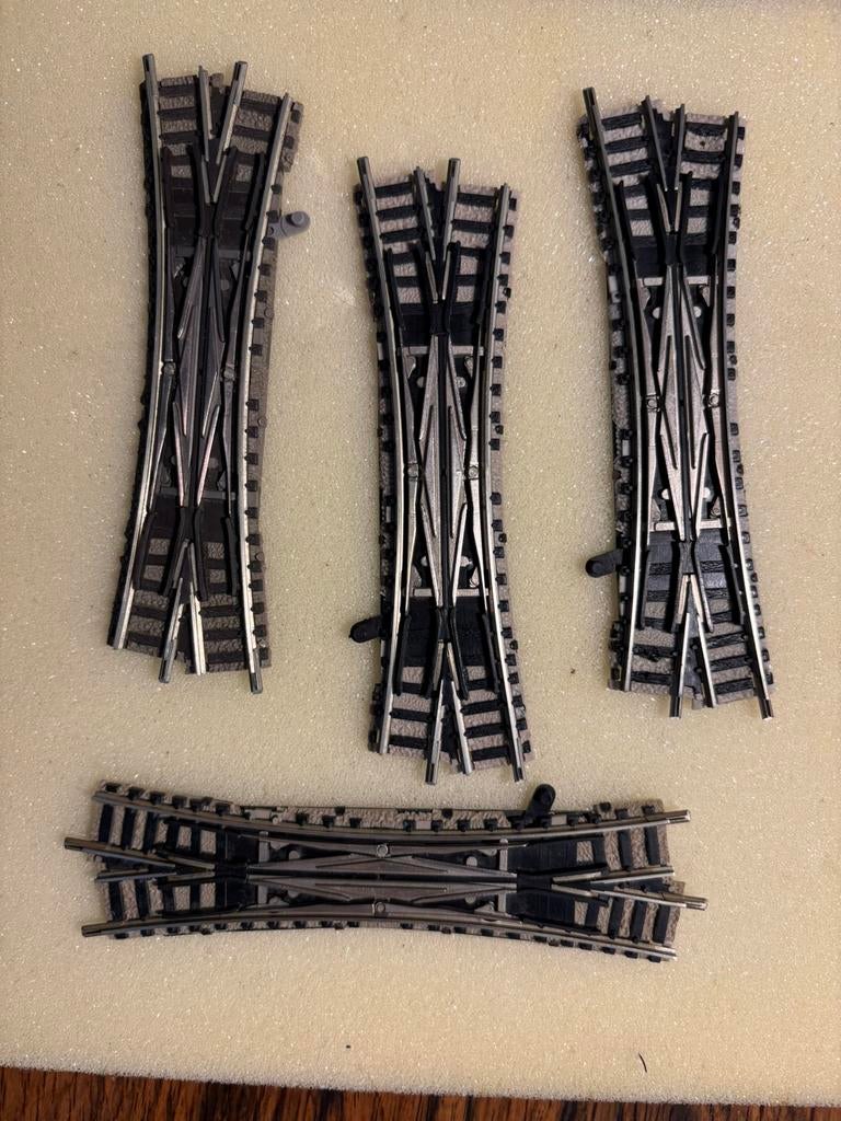 Fleischmann Kruiswissels, 4 stuks, Gelijkstroom, Fleischmann, Rails, Ophalen of Verzenden