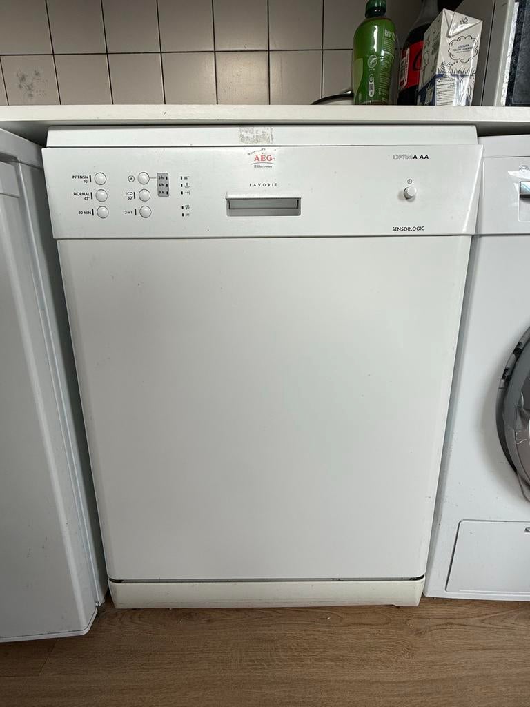 AEG Favorit Optima AA Vaatwasser - Wit, Ophalen, Gebruikt, 60 cm of meer, Eco programma